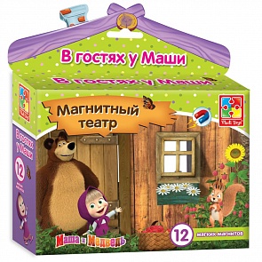 Магнитный театр Маша и Медведь - В гостях у Маши (Vladi Toys, VT3206-22)